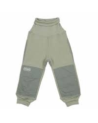 Voksi Wool meriinofliisist püksid Misty Green