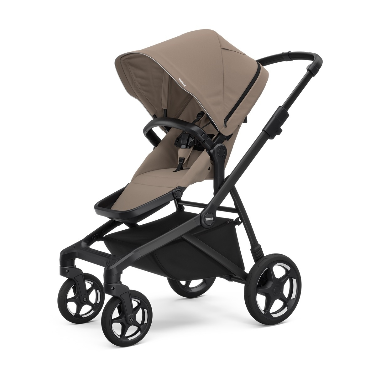 Thule Sleek 2 jalutuskäru, Tinted Taupe on Black