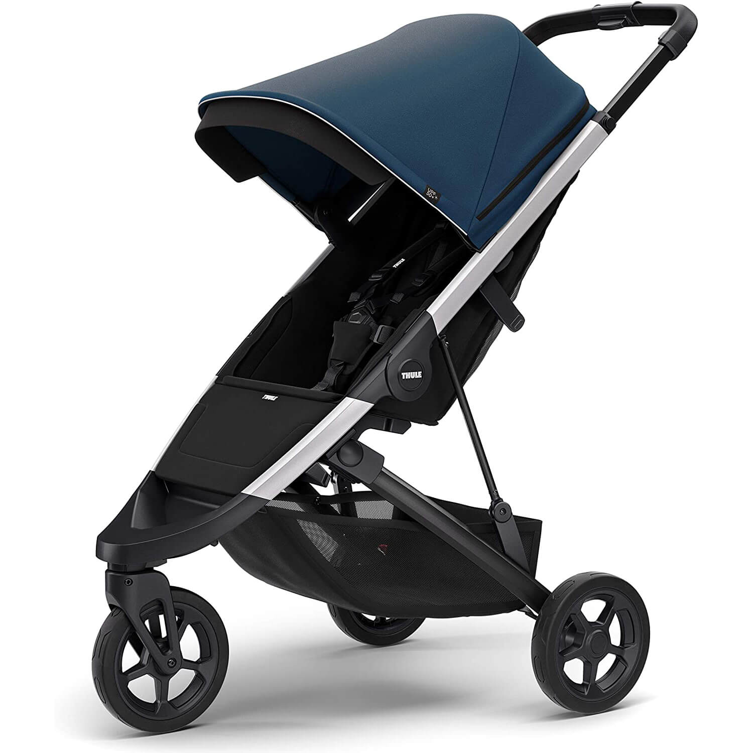 Thule Spring jalutuskäru Aluminium / majolica blue