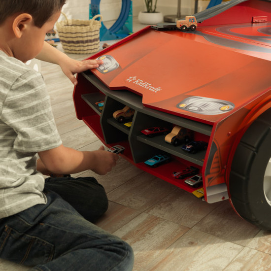 KidKraft autorada tegeluskeskus 2in1 Speedway