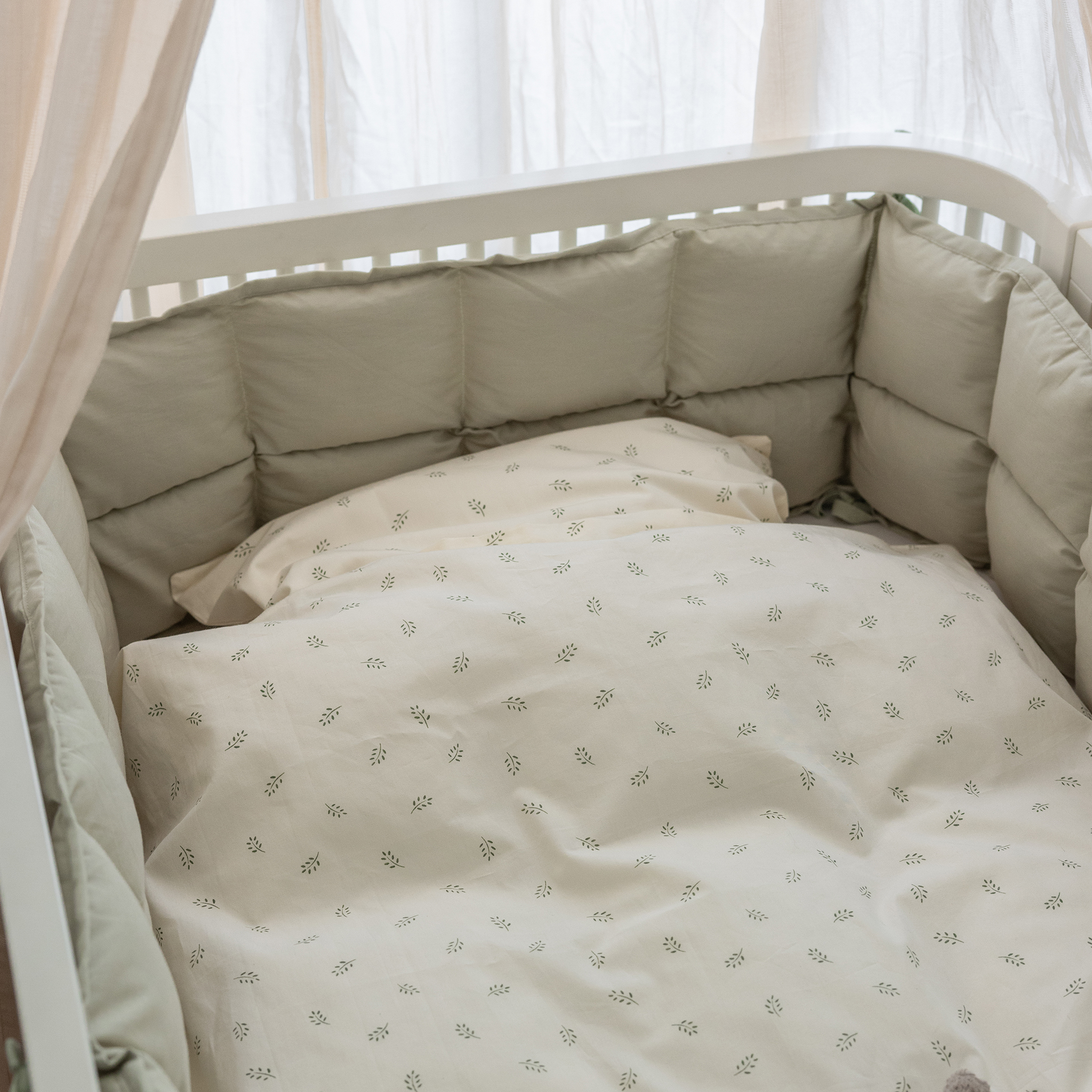 Sebra voodipehmendus Kapok Mist Green