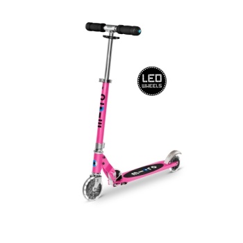 Micro Sprite LED tõukeratas, roosa, 5-12 eluaastat