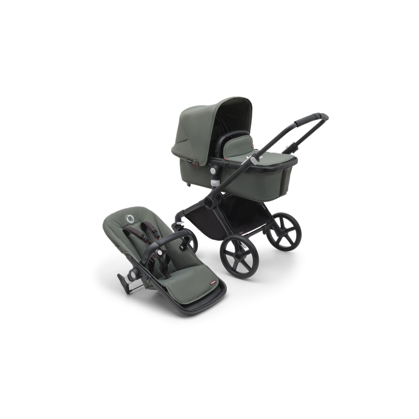 Bugaboo Fox Cub 2in1 vankrikomplekt Black/Forest green/Forest green