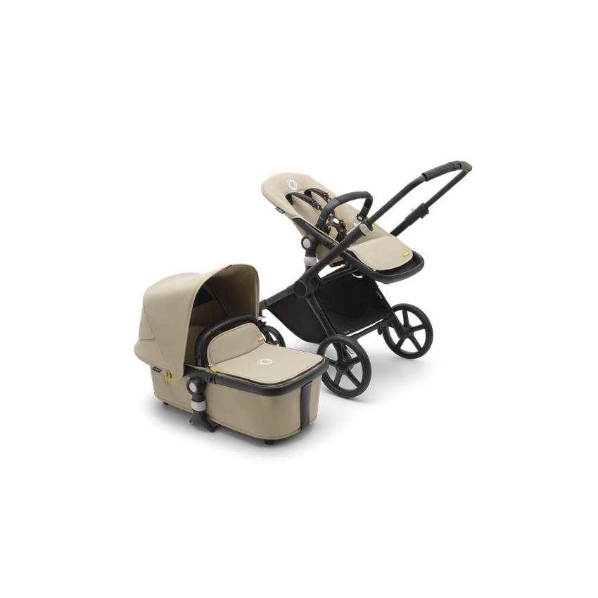 Bugaboo Fox Cub 2in1 vankrikomplekt Black/Desert Beige/Desert Beige 