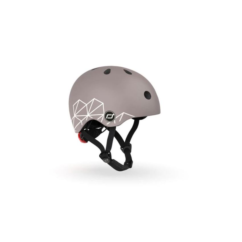 Scoot and Ride väikelaste jalgrattakiiver BROWN LINES 45-51 cm XXS-S