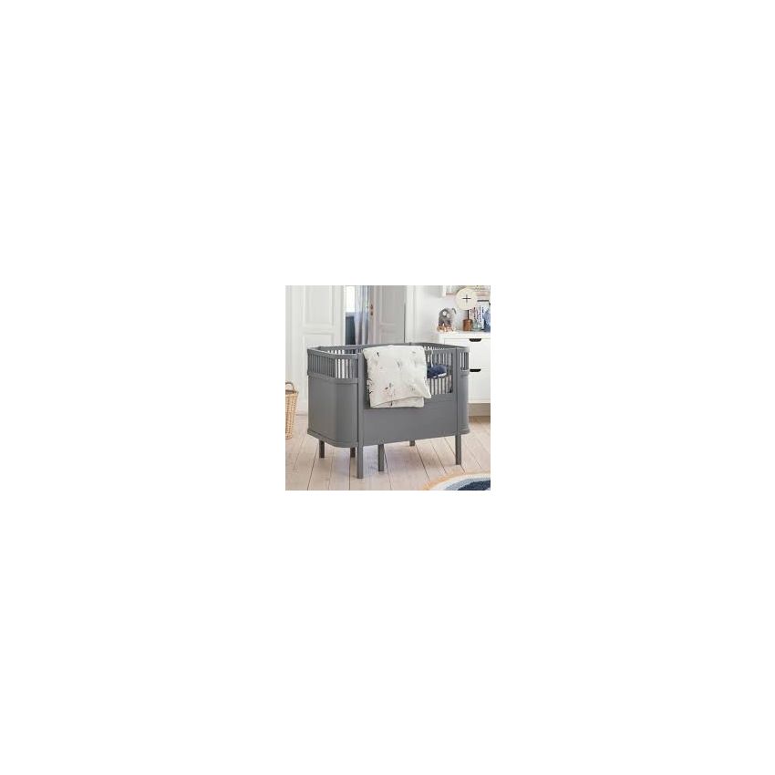 Sebra võrevoodi-väikelapse voodi Classic grey