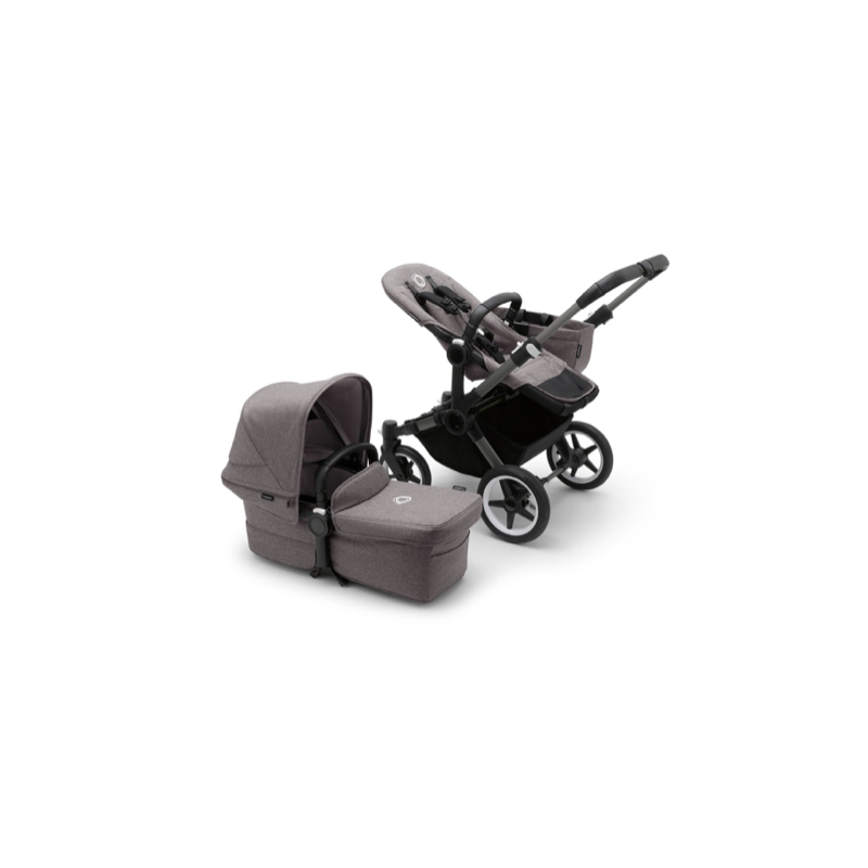Bugaboo Donkey 5 Mono 2in1 vankrikomplekt Graphite/Grey Melange