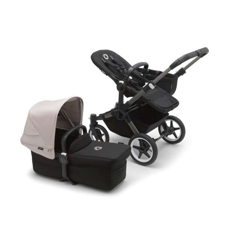 Bugaboo Donkey 5 Mono 2in1 vankrikomplekt Graphite/Midnight Black/Misty White