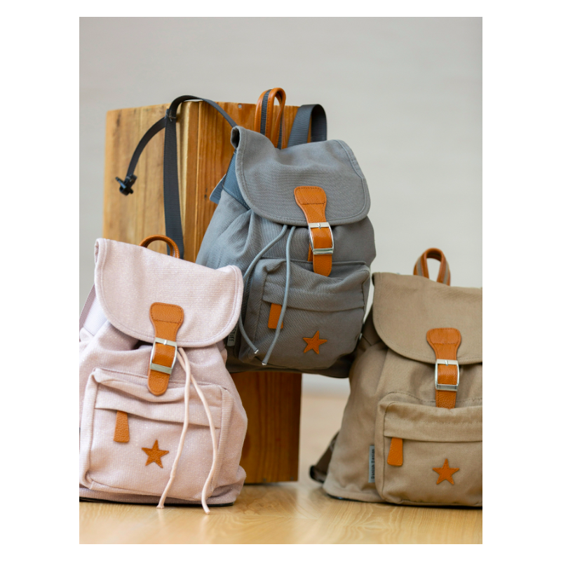 SMALLSTUFF laste seljakott Leather Star 