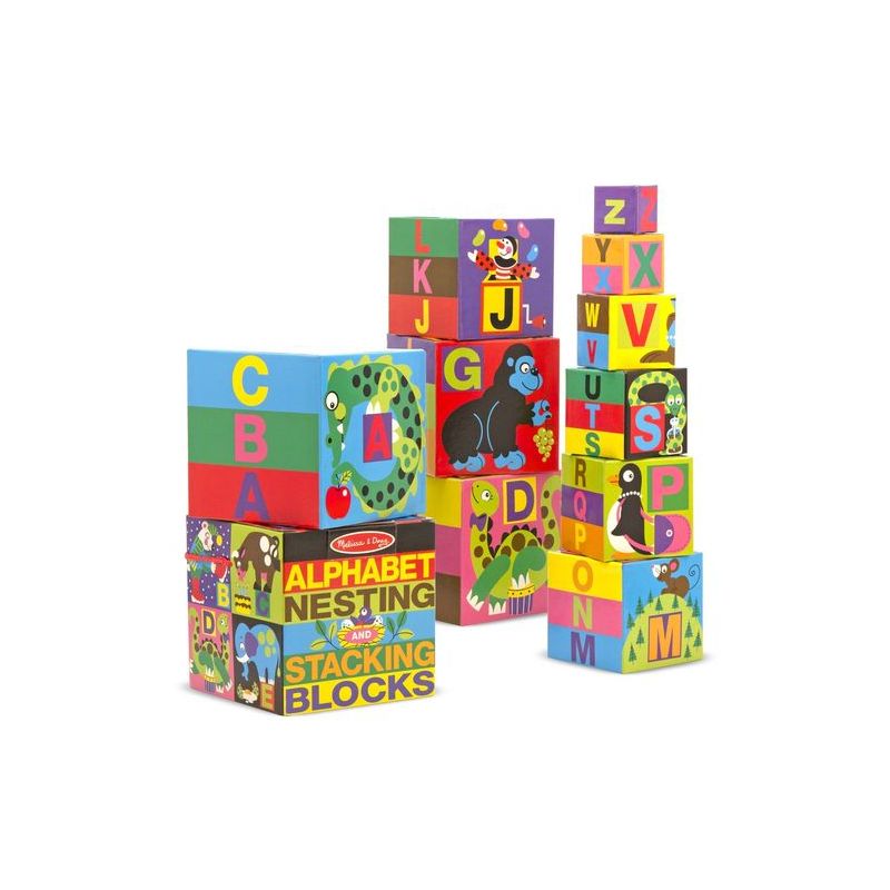 Melissa & Doug virnastamise kuubikud Tähestik