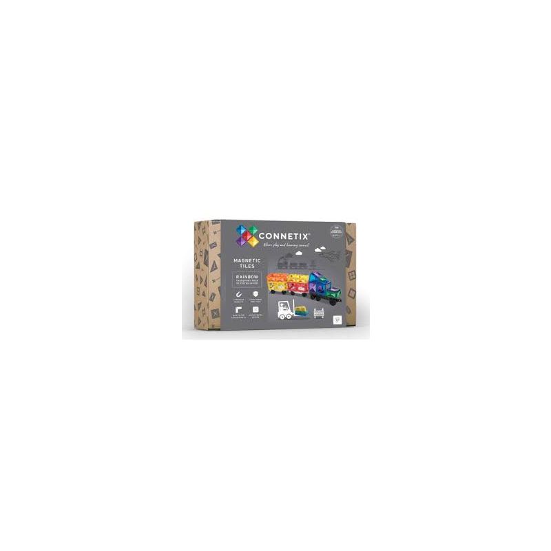 Connetix magnetilised klotsid 50 tk Rainbow Transport Pack