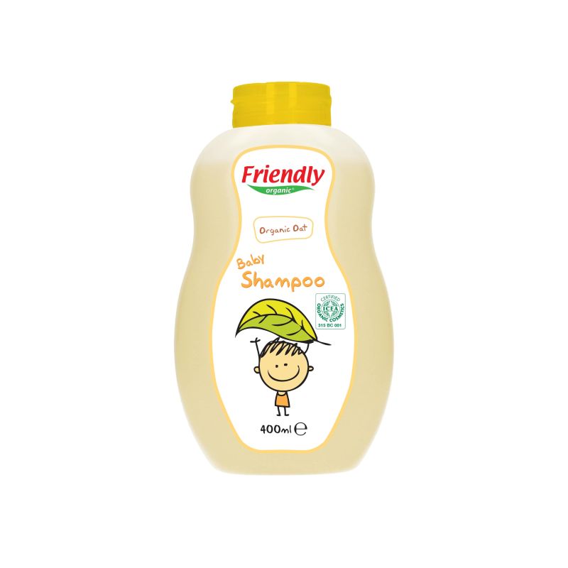 Friendly Organic seebivaba orgaaniline 2in1 juuste- ja kehapesuvahend rahustava kaeraekstraktiga, 400 ml